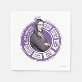 Amy Farrah Fowler Info Graphic Serviette (Vorderseite)