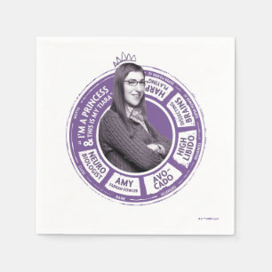 Amy Farrah Fowler Info Graphic Serviette