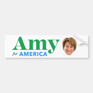 Amy for America Autoaufkleber