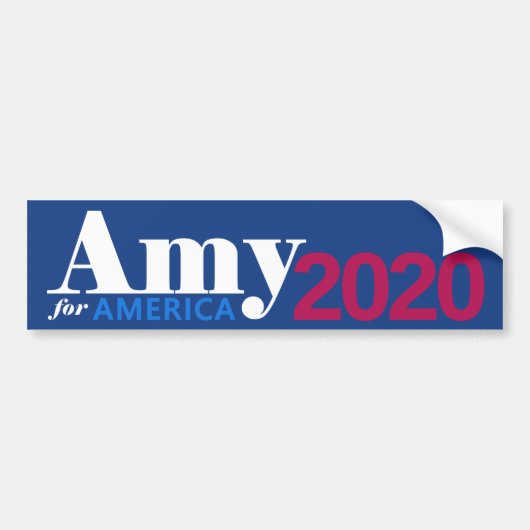 Amy für Amerika Autoaufkleber (Vorne)
