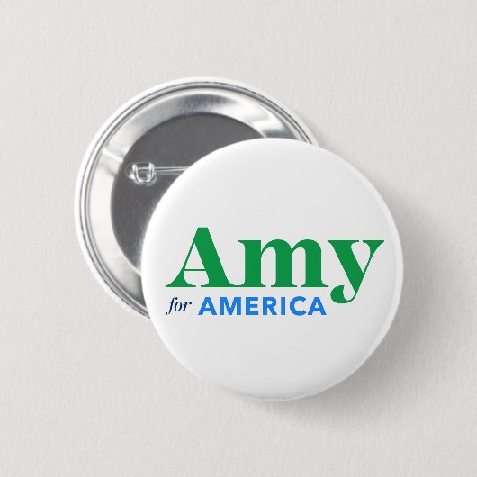 Amy für Amerika Button (Vorne & Hinten)
