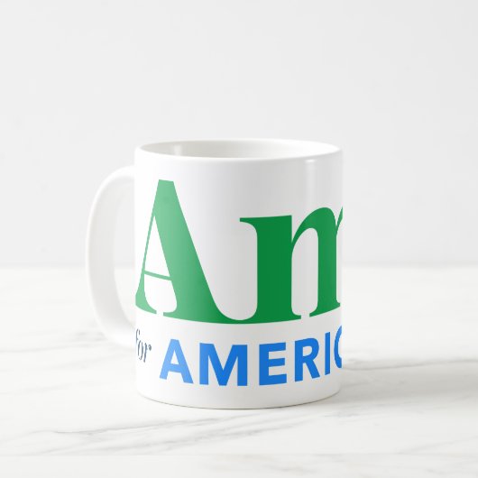 Amy für Amerika Kaffeetasse (Vorderseite Links)
