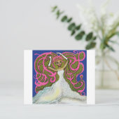Amy ist Hochzeit. Postkarte (Stehend Vorderseite)