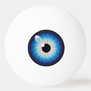 Amy K Googly Eye Blue Ping Pong Ball Tischtennisball
