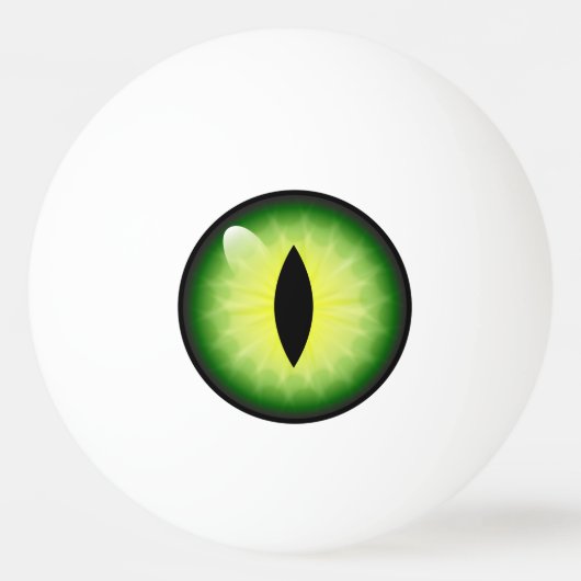 Amy K Googly Snake Reptil Eye Ping Pong Ball Tischtennisball (Vorderseite)