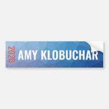 Amy Klobuchar 2020 blaue geometrische