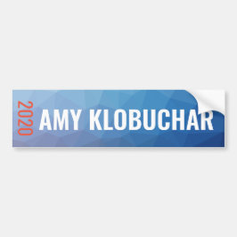 Amy Klobuchar 2020 blaue geometrische Autoaufkleber