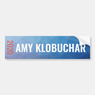 Amy Klobuchar 2020 blaue geometrische Autoaufkleber
