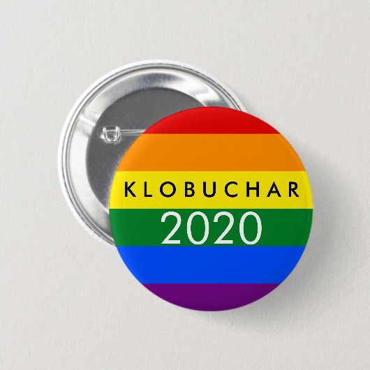 Amy Klobuchar für Präsident 2020 Button (Vorne & Hinten)