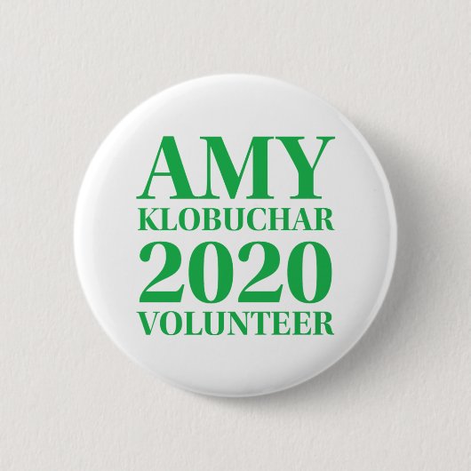 Amy Klobuchar Volunteer 2 Zoll Round Button (Vorderseite)