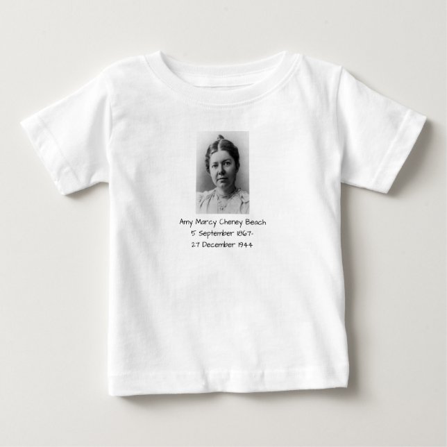 Amy Marcy Cheney Beach Baby T-shirt (Vorderseite)