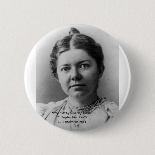 Amy Marcy Cheney Beach Button (Vorderseite)
