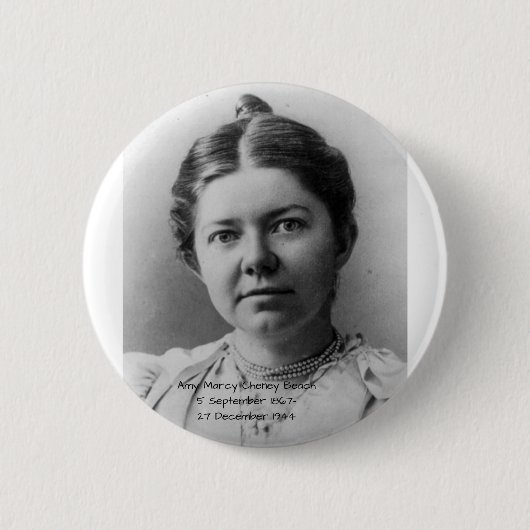 Amy Marcy Cheney Strand Button (Vorderseite)