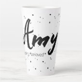 Amy Name bedeutet Womens Tasse Minimal Schwarz-wei (Vorderseite)
