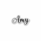 Amy Name - Handgeschriebene Kalligrafie Aufkleber (Vorderseite)