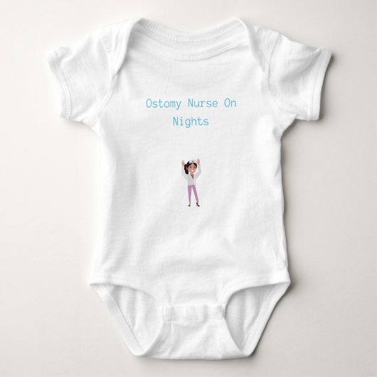 Amy Nury on Nights - Ostomy Nurse Baby Strampler (Vorderseite)