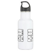 Amy Perimy table name Water Flasche Trinkflasche (Rückseite)