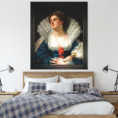 Amy Robsart von William Frederick Yeames Leinwanddruck (Insitu (Schlafzimmer))