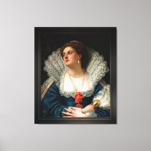 Amy Robsart von William Frederick Yeames Leinwanddruck (Vorderseite)