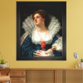 Amy Robsart von William Frederick Yeames Leinwanddruck (Insitu (Wohnzimmer))