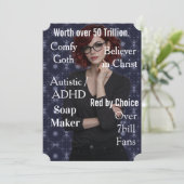 Amy Rosen Blau Feiertagskarte (Stehend Vorderseite)