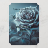 Amy Rosen Blue Feiertagskarte (Rückseite)