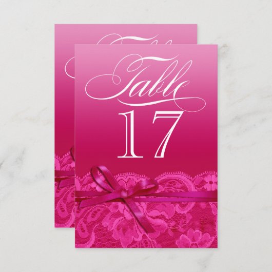 Amy Table Card-17 Einladung (Vorne/Hinten)