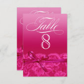 Amy Table Card-8 Einladung (Vorne/Hinten)