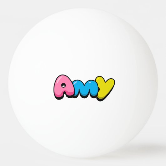 Amy Tischtennisball (Vorderseite)
