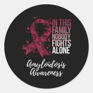 Amyloidose Awareness Products Family Support Aware Runder Aufkleber