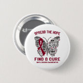 Amyloidose Bewusstsein Monat Band Geschenke Button (Vorne & Hinten)