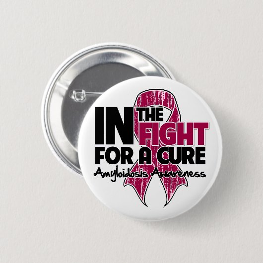 Amyloidose im Kampf um eine Heilung Button (Vorne & Hinten)