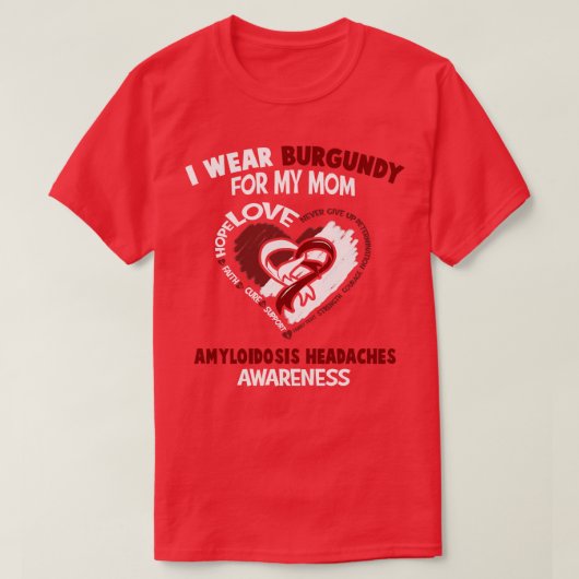 Amyloidose Kopfschmerzen Bewusstsein I Tragen Burg T-Shirt (Design vorne)