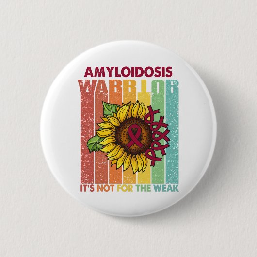 Amyloidose Warrior Es ist nicht für die schwache Button (Vorderseite)