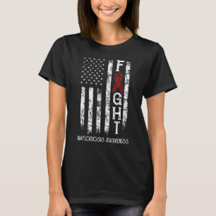 Amyloidose Warrior US-Flagge T-Shirt