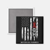 Amyloidosekrieger US-Flagge Design Magnet (Vorderseite/Rückseite)