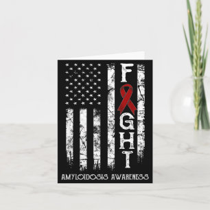 Amyloidosekrieger US-Flagge Illustration Karte