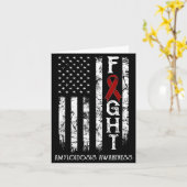 Amyloidosekrieger US-Flagge Illustration Karte (Gelbe Blume)