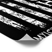 Amyloidosekrieger US-Flagge Illustration Poster (Ecke)