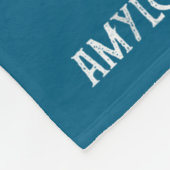 Amyloidosekrieger US-Flaggen-Design Fleecedecke (Ecke)