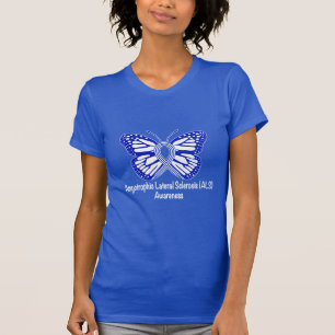 Amyotrophe Lateralsklerose ALS mit Schmetterling T-Shirt