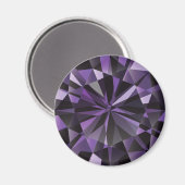 Amythest Magnet (Vorderseite/Rückseite)
