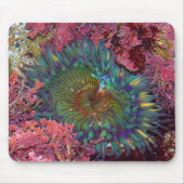 Amzing grüne Anemone Mousepad (Vorne)