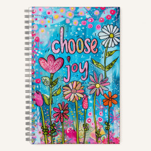 *~* AN1  Florale Fantasie Whimsische Freude Wählen Notizblock