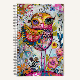 *~* AN1  Florale Fantasie Whimsische Glückliche SÜ Notizblock
