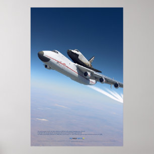 An-225 Mrija & Buran im Himmel Poster