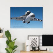 An-225 Mrija & Buran im Himmel Poster (Heimbüro)