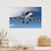 An-225 Mrija-Flugzeug mit Buran-Shuttle Poster (Küche)