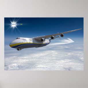 An-225 Mrija: Größtes Flugzeug der Welt 3D Poster