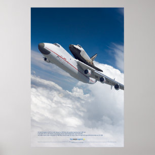 An-225 Mrija und Buran-Shuttle-Flug Poster